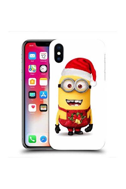 OEM Husa compatibila cu Apple iPhone X Silicon Gel Tpu Model Minion Christmas
