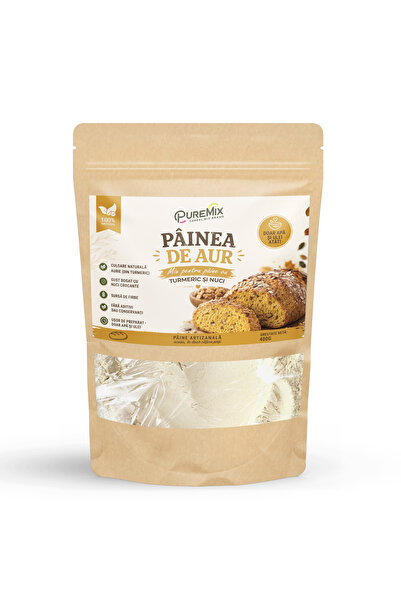 Puremix Golden Bread – Bread Mix with Turmeric and Walnuts