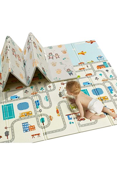 HI-FINE (gg70)Foldable Baby Play Mat, Foam Baby Mat for Floor with Storage Ba...