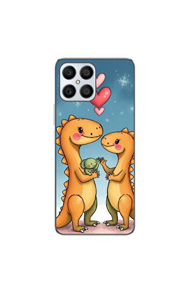 OEM Θήκη συμβατή με Honor X8 4G Σιλικόνης Gel TPU με σχέδιο Χαριτωμένη Οικογέ...