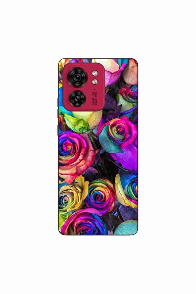 OEM Husa compatibila cu Motorola Edge 40 Silicon Gel Tpu Model Trandafiri Col...