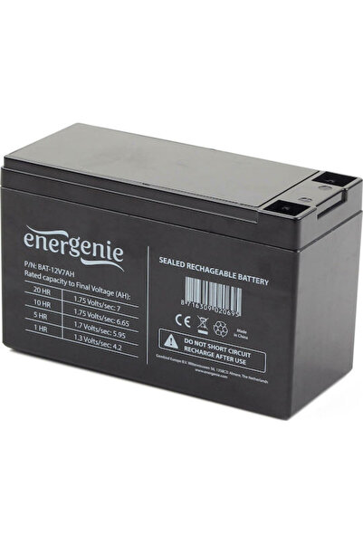 Energenie Μπαταρία UPS με χωρητικότητα 7Ah και τάση 12V BAT-12V7AH 1 τεμάχιο