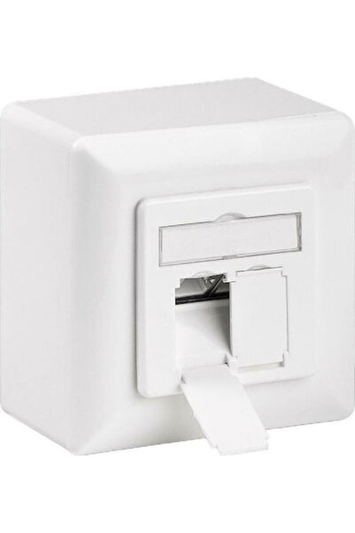 goobay Διπλή Εξωτερική Πρίζα RJ45 Τύπου Cat6 σε Λευκό Χρώμα (80x80mm) 68572