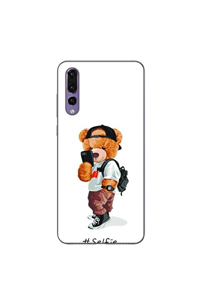 OEM Husa compatibila cu Huawei P20 Pro Silicon Gel Tpu Model Bear Teddy Selfie