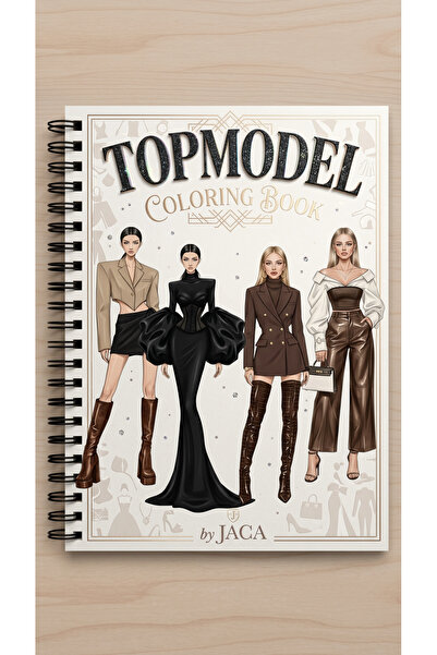 JACA Top Model Çocuk Yetişkin Boyama Kitabı