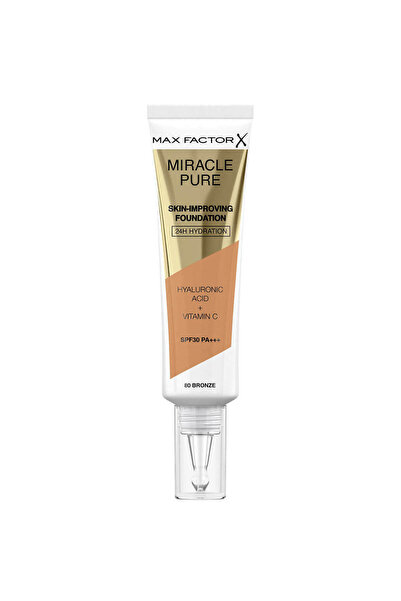 Max Factor MIRACLE PURE LIQUID MAKE UP SPF30 BRONZE 30ML