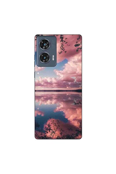 OEM Husa compatibila cu Motorola Edge 50 Fusion Silicon Gel Tpu Model Pink Cl...
