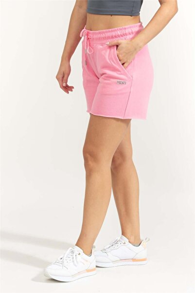 Dkny Metallic Logo Kadın Penye Şort Pembe