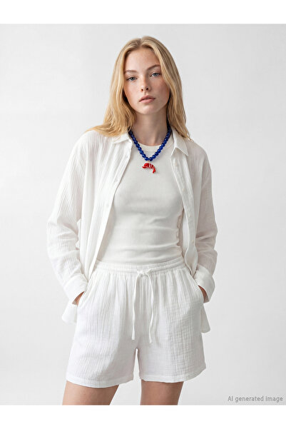LC Waikiki Oversize Muslin Women's Shirt