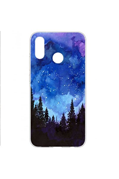 OEM Husa compatibila cu Huawei P Smart 2019 Silicon Gel Tpu Model Night Forest