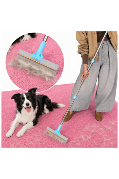 Mardil Perie pentru îndepărtarea părului de animale, mâner telescopic 137 cm,...
