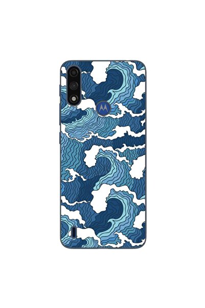 OEM Husa compatibila cu Motorola Moto E7 Power Silicon Gel Tpu Model Crazy Waves