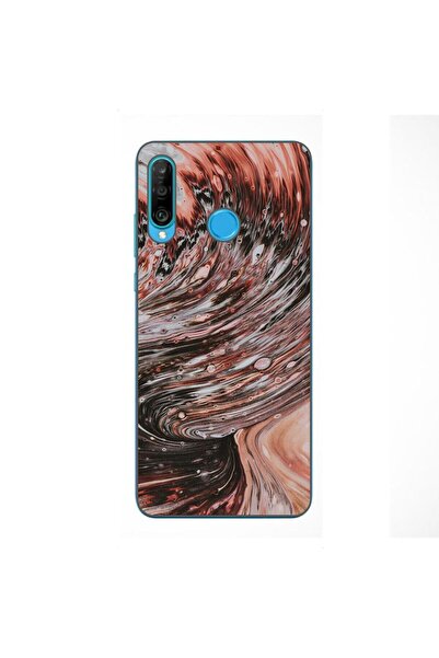 OEM Husa compatibila cu Huawei P30 Lite Silicon Gel Tpu Model Copper Stream