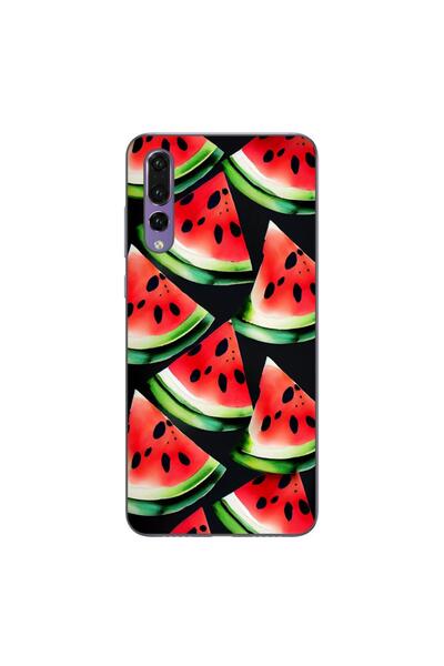 OEM Husa compatibila cu Huawei P20 Pro Silicon Gel Tpu Model Watermelon Slices