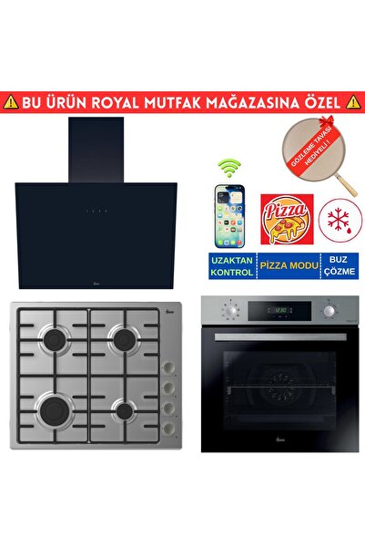 Hoover NeW Telefon Bağlantılı İnox Turbo Ankastre Set (HO3158IN+ HHW6LMX Emay...