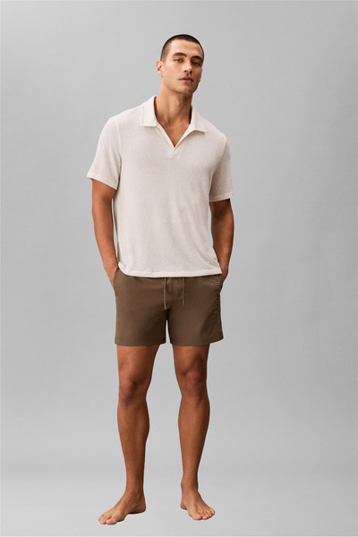 Calvin Klein Medium Drawstring Erkek Şort Mayo Gri