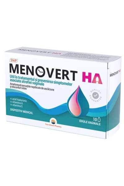 Verset Parfums Ovule vaginale Menovert Ha, 10 bucati, Sun Wave Pharma