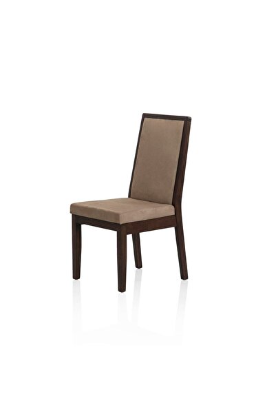 Midas Furniture كرسي طعام من الجلد المدبوغ 48×50×99 سم بني اللون