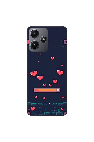 OEM Θήκη συμβατή με Xiaomi Redmi 12 5G από σιλικόνη TPU με πικσελωτό σχέδιο H...