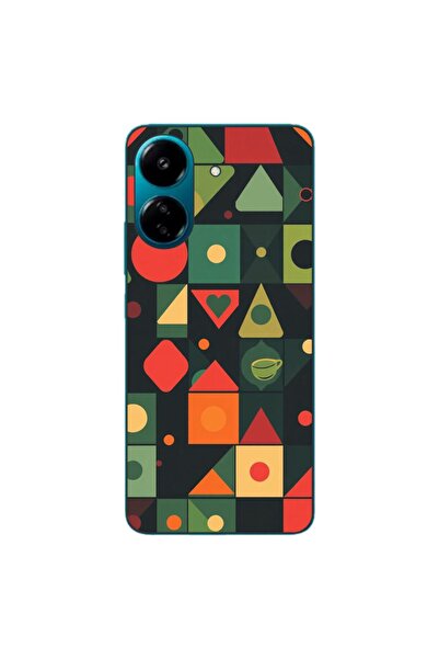 OEM Husa compatibila cu Xiaomi Redmi 13C 4G Silicon Gel Tpu Model Retro Shapes