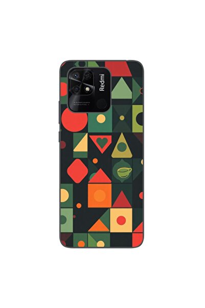 OEM Husa compatibila cu Xiaomi Redmi 10C Silicon Gel Tpu Model Retro Shapes