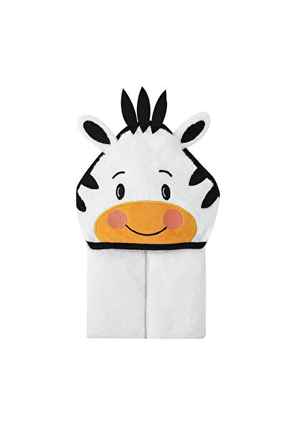 Mother's Choice Baby Hooded Towel 100% Cotton, Zebra 84x84 cm