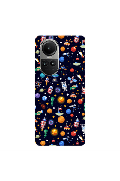 Other Oppo Reno10 5G Small planets Transparent Silicone TPU Θήκη
