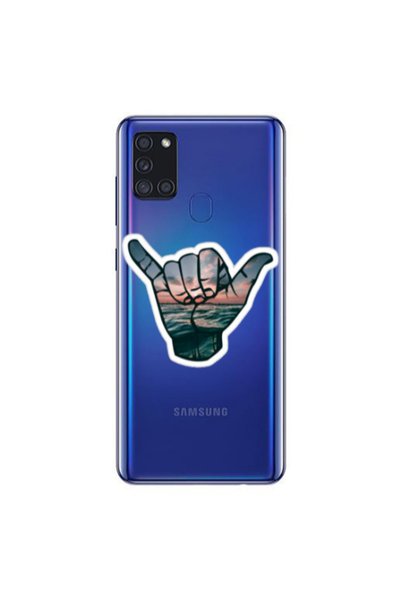 Other Samsung A21S Hand Transparent Silicone TPU Θήκη