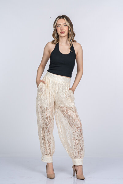 MissVina Victoria Premium Tulle Lace Elastic Waist Pants 30401