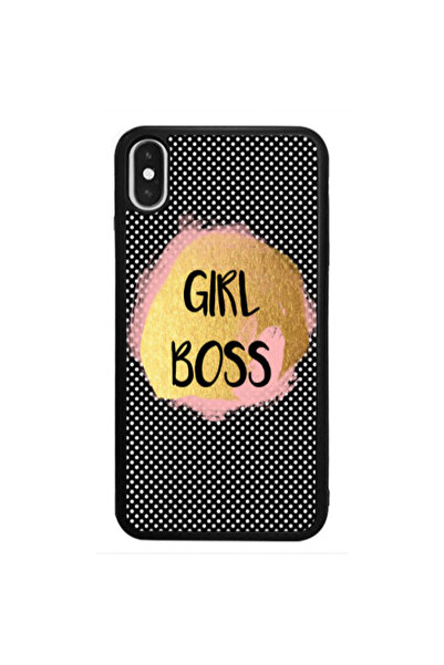 Other Apple iPhone Xs Girl boss make up Black Glossy Θήκη