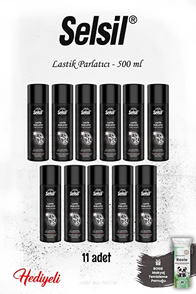Selsil 11 adet Lastik Parlatıcı 500 ml, ROSIE
