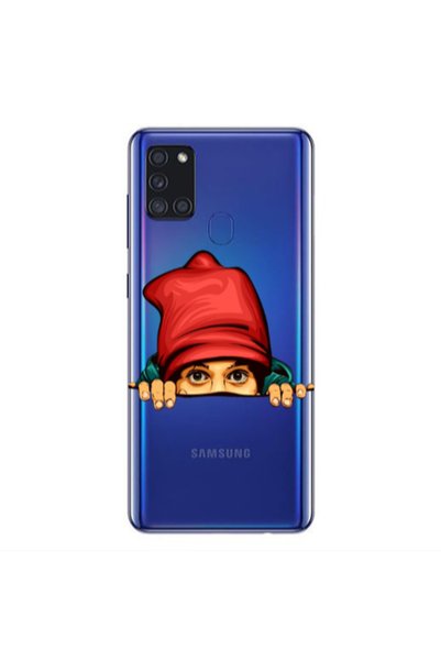 Other Samsung A21S Hidden Girl Transparent Silicone TPU Θήκη
