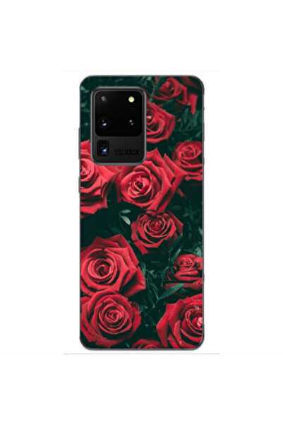 Other Samsung S20 Ultra Red Roses Transparent Silicone TPU Θήκη