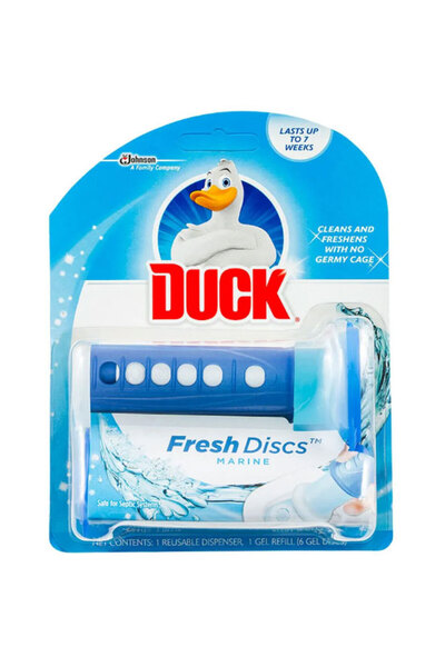 DUCK Odorizant de toaletă tip gel FRESH DISCS DEVICE + REUMPLERE 36ML