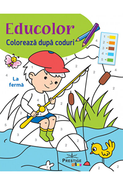 Editura Prestige Coloreaza dupa Coduri: La Ferma