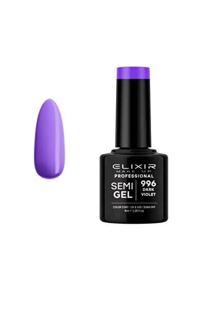 Elixir SEMI GEL (ΗΜΙΜΟΝΙΜΟ ΒΕΡΝΙΚΙ) - 996 (DARK VIOLET) 8ML