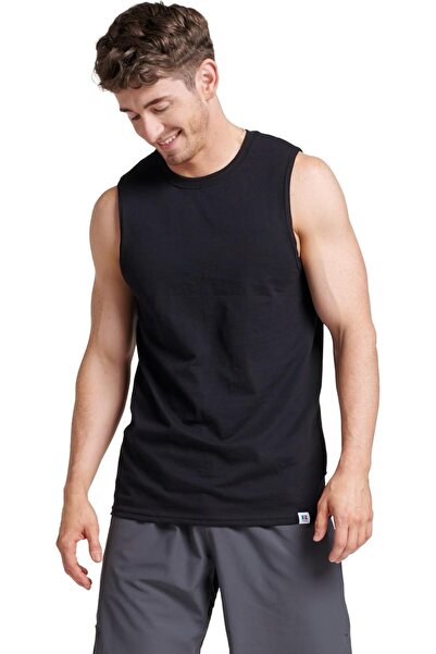 Russell Athletic Men's Cotton Performance Sleeveless Muscle T-Shirt