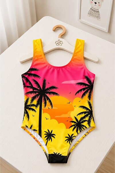 My Kids Wear Girl's Holiday Star One-Piece Swimsuit 12822