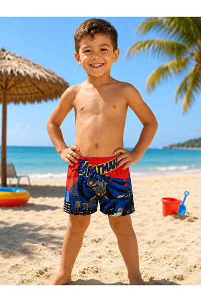 Fil Kids Dečačke kupaće gaće tamnoplave boje sa uzorkom, čvrsto pletene i brz...