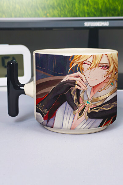 ZipZap Kaveh Genshin Impact Printed Ceramic Luxury Mug (1 Piece) T-Shaped Spe...