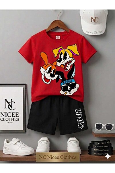 NC Nicee Clothes LETNJA DEČJA MAJICA I KRATKE HLAČE UNISEKS (3-DELNI IZRAVAN ...