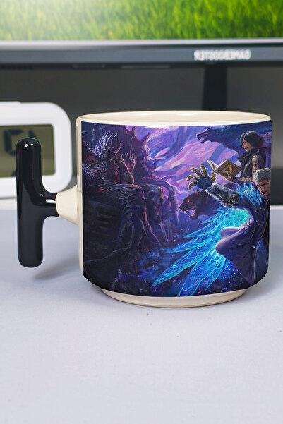 ZipZap Devil May Cry Printed Ceramic Luxury Mug (1 Piece) T-Shaped Special Bl...