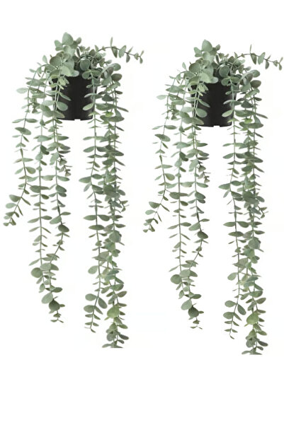 FEJKA Artificial Plant in a 2-Piece Pot, Indoor/Outdoor Hanging/Eucalyptus Tr...