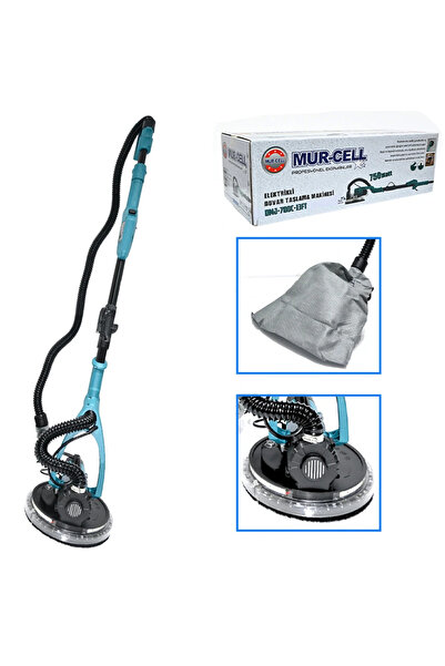 Mur-Cell Vakumlu Toz Emici Alçı Duvar Zımparalama Makinesi 750W LED Işıklı Pr...