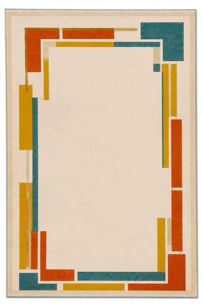 Rugs Modern Halı SDTAMOR Geleneksel Tema Desenli Modern Dokuma Taban Dekorati...