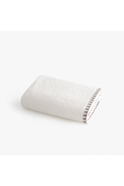 LC Waikiki Nevavm Farkıyla Tria Face Towel 100% Cotton Jacquard Cream-Mink 50...