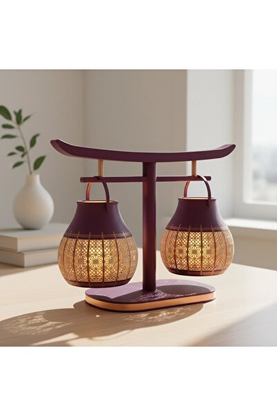 OEM Mini Lampă de veghe LED decorativă cu model geometric inspirat Kumiko