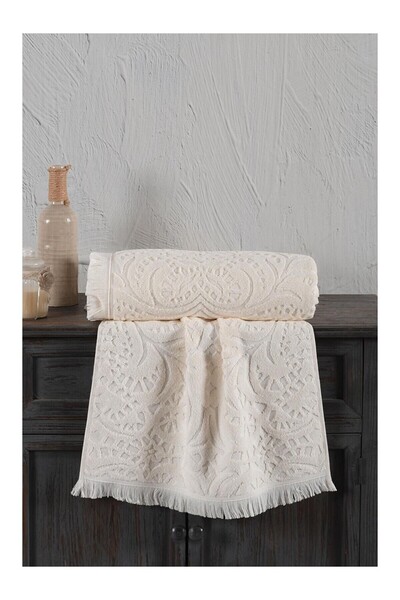 LC Waikiki Nevavm Farkıyla Jacquard 100% Cotton Bath Towel 90X150 cm