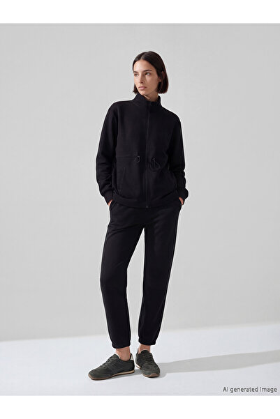 LC Waikiki Trendlucky Women's Jogger Sweatpants with Elastic Waist and Contra...