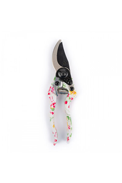UNİBOX Live shears, Ergonomic handles made of PVC coated aluminum, with Flowers